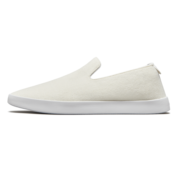 Women s Wool Loungers Natural White White Sole